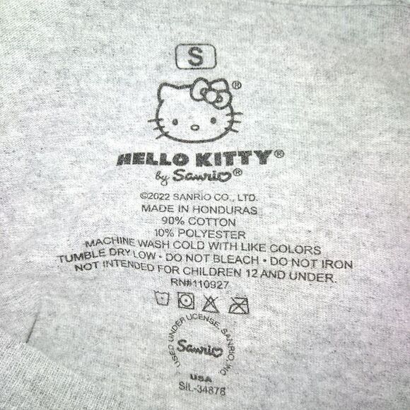 Hello Kitty Sanrio Women's Small Gray Tee - Picture 5 of 5